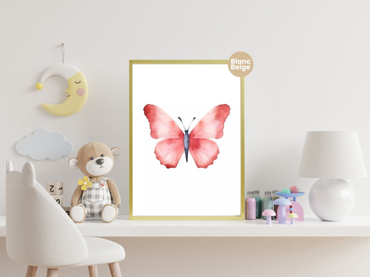 Butterfly Watercolor: Rainforest Animal Art Collection